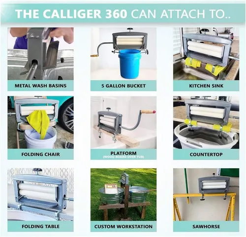 Vista 6 de Northwood Calliger Escurridor de ropa – Escurridor manual de ropa para una mejor eliminación de la humedad que las lavadoras o secadoras portátiles