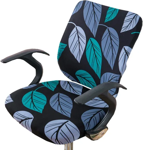 Vista 18 de XNN Funda para silla de oficina de computadora, fundas universales elásticas para sillas giratorias (A)