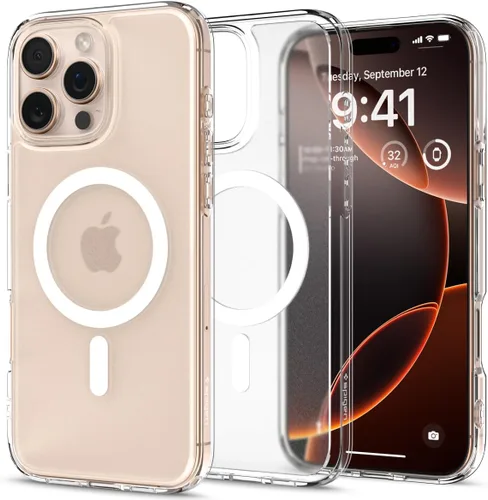 Vista 41 de Spigen Funda para iPhone 13 Mini, ultra híbrida MagFit [antiamarilleo] [compatible con Magsafe] - Transparente
