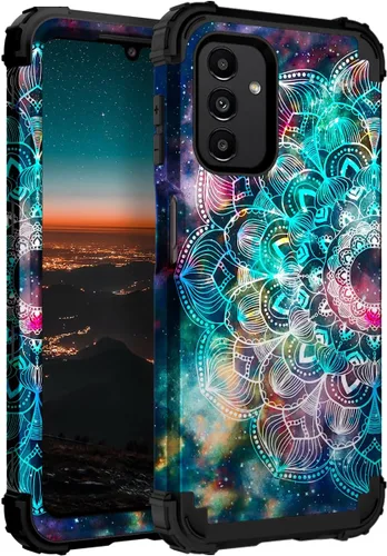 Vista 94 de Hocase Funda para Galaxy A37 5G, protección resistente a prueba de golpes, parachoques de goma de silicona suave+funda protectora híbrida