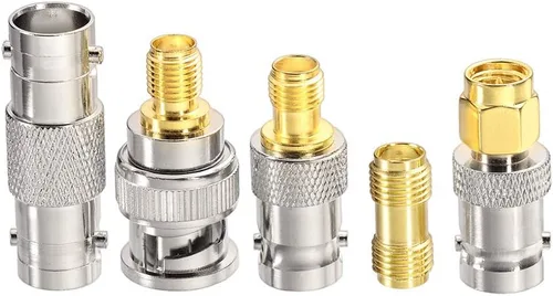 Vista 4 de Superbat Cable SMA macho a BNC macho de 6 pulgadas + 5 piezas SMA a BNC adaptador RF cable coaxial kit para aplicaciones de RF/antenas/dispositivos