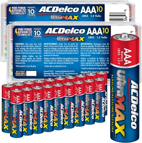 Vista 7 de Powermax ACDelco UltraMAX - 10 pilas AA dobles AA, batería alcalina con tecnología avanzada para el hogar y la oficina, vida útil de 10 años