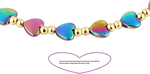 Vista 4 de Tobillera magnética de hematita, pulsera de tobillo antihinchazón, terapia magnética de drenaje linfático, alivio del dolor de ansiedad, pulsera