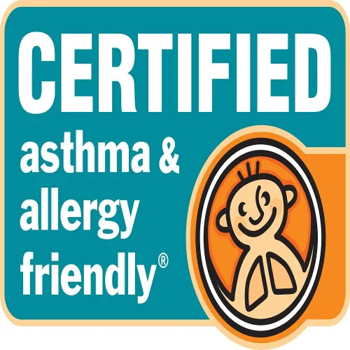 Vista 6 de National Allergy Premium Protector de almohada con cierre de 100% algodón - Tamaño estándar - Blanco - 300 hilos - Funda de almohada hipoalergénica
