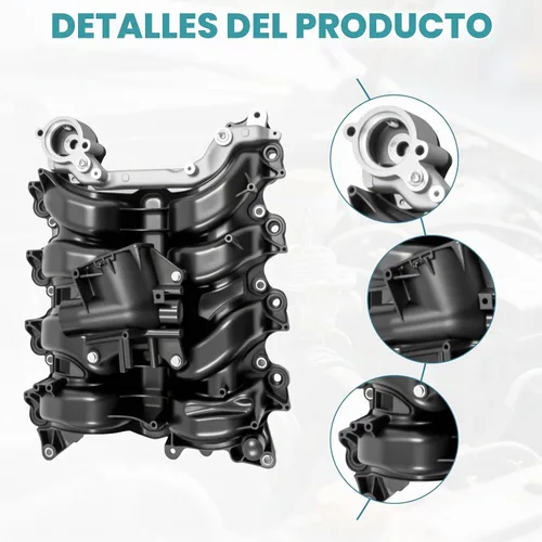 Vista 4 de Colector de admisión superior con junta compatible con Ford F-150 615-375