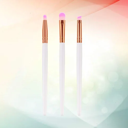Vista 7 de Cepillo de maquillaje de cerdas de nailon con mango de madera, kit de brochas de rubor en polvo para mujer (T- 03-005) para mujeres y niñas