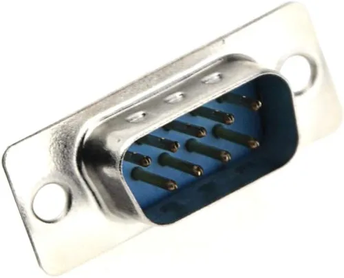 Vista 3 de DB9 9 Pin hembra a macho tipo soldadura adaptador conectores 5 pares