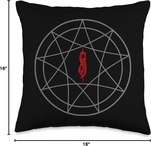 Vista 4 de Slipknot Official We are Not Your Kind Group Hoods - Almohada de 16.0 x 16.0 in, multicolor