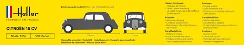 Vista 5 de Heller Kit de construcción de modelos de coche Citroen 15 CV