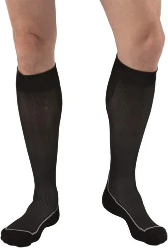 Vista 14 de JOBST Calcetines deportivos de compresión hasta la rodilla, 20-30 mmHg, negro/negro frío, talla S
