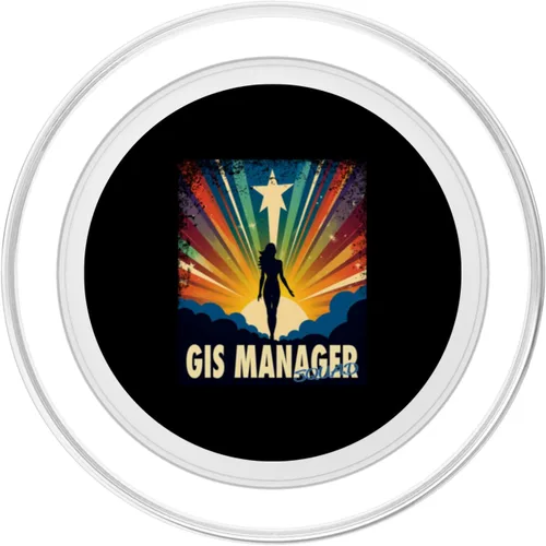 Vista 2 de GIS Manager Funny Female Hero Job Women PopSockets MagSafe PopGrip for iPhone