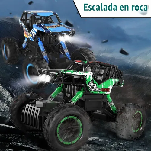 Vista 4 de Double E Automóviles de control remoto 1:18 de doble motor recargable para camionetas 4x4 todoterreno