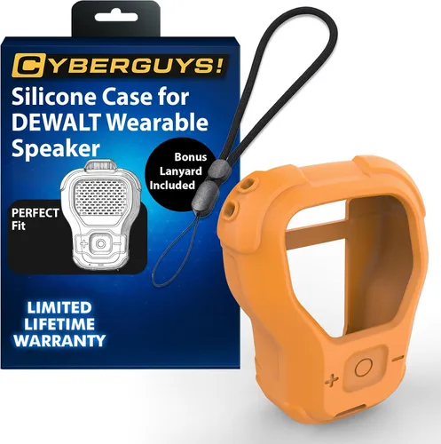 Vista 10 de CYBERGUYS Funda de Silicona para Altavoz Bluetooth Portátil DEWALT, Cubierta Protectora Duradera a Prueba de Golpes Antideslizante para Mini Altavoz