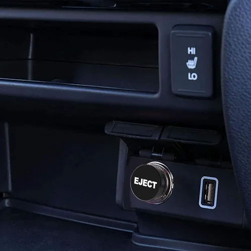 Vista 5 de Aokin Cubierta para Encendedor de Cigarrillos, Aluminio a Prueba de Polvo Piezas de Tapón de Encendedor de Cigarrillos de Coche Accesorios
