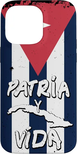 Vista 21 de Patria y Vida Cuban Flag Cuba Roots - Carcasa para iPhone 17, color negro