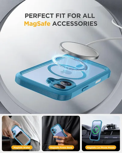 Vista 473 de Miracase Serie de vidrio para iPhone 11 de 6.1 pulgadas, funda protectora de cuerpo completo resistente mejorada con protector de pantalla de vidrio