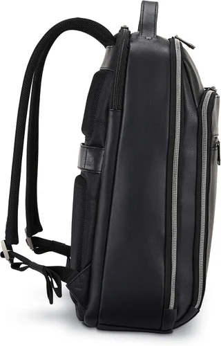 Vista 3 de Samsonite Mochila clásica de cuero, Negro -, Mochila clásica de cuero