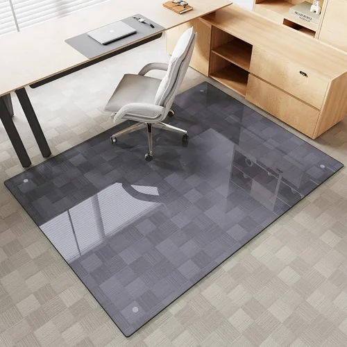 Vista 26 de Alfombrilla de cristal templado gris para silla de 30 x 48