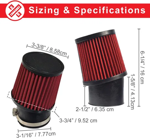 Vista 3 de AlveyTech Kit de admisión de filtro de aire Predator de alto rendimiento para 212 cc, 224 cc, 6.5 Hp, aumenta el rendimiento de tu motor, accesorios
