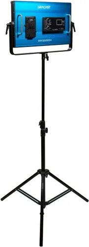 Vista 4 de Dracast Panel de luz de video LED de luz diurna de la serie X LED2000 con placa de batería V-Mount