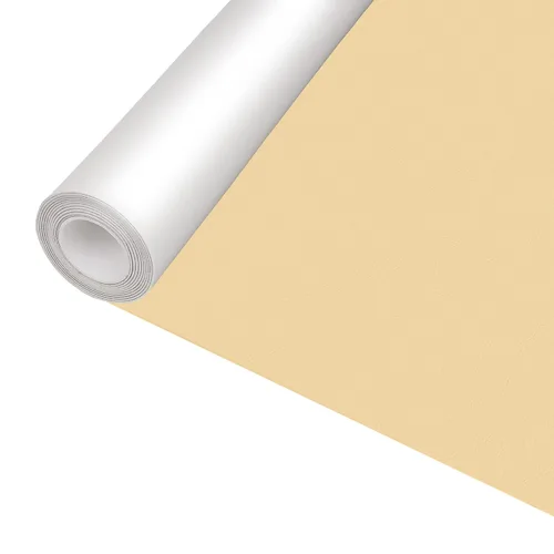 Vista 2 de Kit de parches de reparación de cuero para muebles de 12.6 x 60 pulgadas, cinta de cuero autoadhesiva duradera e impermeable beige, parche de cuero
