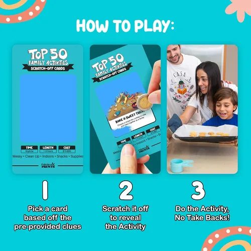 Vista 6 de Las 50 mejores actividades familiares - 50 divertidas aventuras familiares de rascar y juegos familiares para vínculos profundos - Diversión