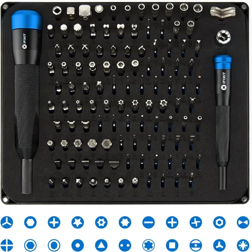 Vista 5 de iFixit Kit de Destornilladores Manta - Juego de Puntas para Hogar, PC, Teléfono, Electrónicos