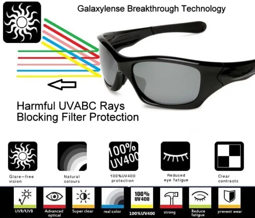 Vista 4 de Lentes Galaxy de repuesto para Oakley Holbrook XL OO9417 (No Holbrook LX o Holbrook) Polarizado Color Verde
