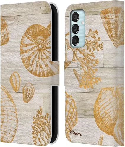 Vista 11 de Head Case Designs Officially Licensed Paul Brent Agate Mermaid Coastal Leather Wallet Case Compatible with Samsung Galaxy M15/F15 5G