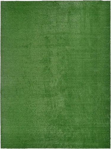 Vista 14 de Garland Rug Alfombra de césped artificial de 5 pies x 8 pies, grande para interiores/exteriores, color negro - Negro exuberante, duradera y de bajo
