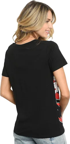 Vista 2 de Disney Camiseta para mujer Eeyore o Minnie Mouse Lean in Side Print