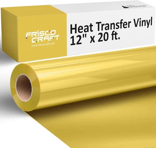 Vista 16 de Frisco Craft Rollos de vinilo HTV – Rollos de vinilo de transferencia de calor para impresiones personalizadas – Rollo HTV mate de 12 pulgadas x 20