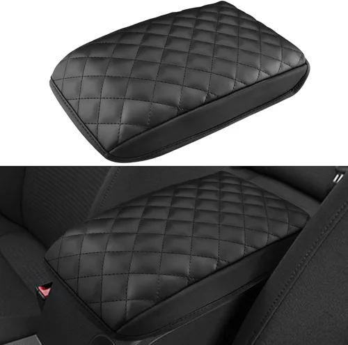 Vista 9 de INTGET Funda de reposabrazos de consola central para accesorios de VW Volkswagen Jetta 2012 2013 2014 2015 2016 20172018 Cojín de apoyo para el Negro