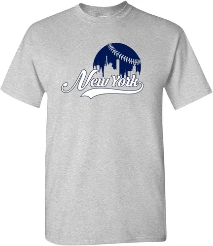 Vista 16 de Xtreme Apparrel Cityscape Skyline - Camiseta para hombre para fanáticos del béisbol