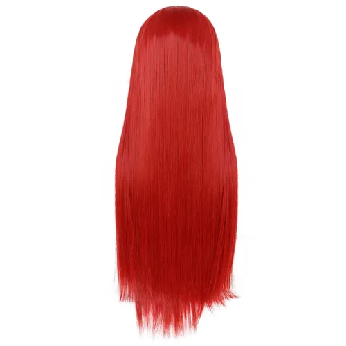 Vista 5 de anogol Vocaloid 32" 80 cm de largo recto de Cosplay peluca Pelucas Para Fiestas Halloween, Rojo