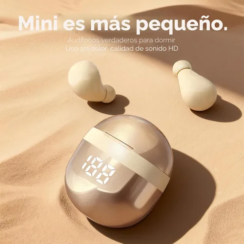 Vista 3 de Xmenha Auriculares Invisibles Mini Pequeños Inalámbricos Bluetooth, Tono de Piel Cómodos Discretos Micro Auriculares de Sueño Ocultos Pequeños