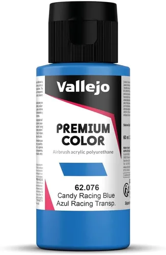 Vista 8 de Vallejo - Color Premium RC Candy Black 2.02 Fl.Oz. (2.0 fl oz) para aerografía, resina híbrida de acrílico y poliuretano de gran resistencia