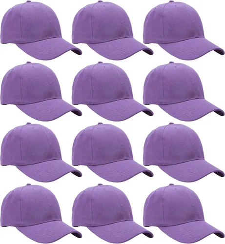 Vista 26 de Falari - 12 unidades de gorras de béisbol, lisas y de tamaño ajustable, venta al por mayor Verde militar