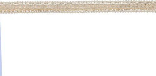 Vista 2 de Borde básico hecho a mano de 13 yardas, 0.6 in/0.59 pulgadas de diámetro, trenza para bricolaje, decoración... beige 19 Beige