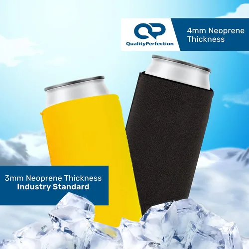 Vista 7 de QualityPerfection - Fundas para latas de bebida, unidades ultra delgadas de neopreno para enfriar líquidos en latas de 12 oz, regalo para hombres