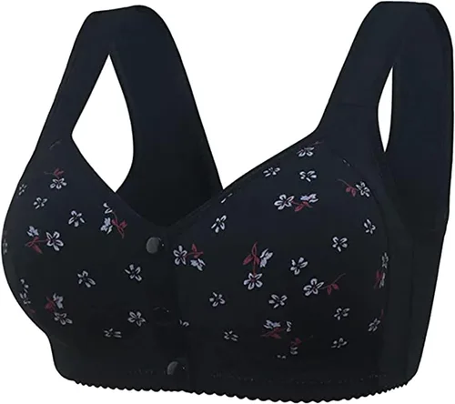 Vista 2 de Brasier Lisa de 3 piezas, brasier de encaje frontal con broches frontales, brasier Lisa Charm para mujer, brasier con realce sin aros de cobertura