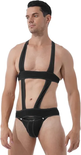 Vista 19 de Jockstrap Lucha Sencillo Bolsa Hebilla Bolsa Leotardo Ropa Interior Arnés Monos