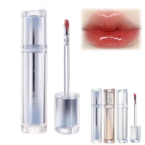 Vista 12 de Ice Watery Lip Glossr (té helado de espejo, gelatina ligera Waterys Essence Lips Glaze, brillo tintado hidratante (#04 té negro atardecer, 0.1 fl oz)