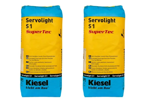 Vista 6 de Kiesel Servolight - Mortero modificado de polímero acrílico gris, bolsa de 33 libras (33.1 lbs), a base de cemento, altamente flexible, auto-curado