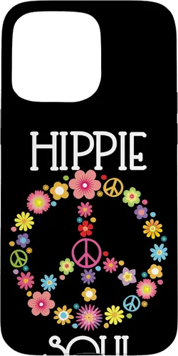 Vista 31 de Hippie Soul Flower Power Floral Peace Sign 60s 70s Gift Case for iPhone 17