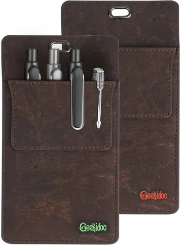 Vista 12 de Protector de Bolsillo de Corcho Portugués Premium para Hombres Protectores de Bolsillo Multiusos para Camisas y Batas de Laboratorio Para