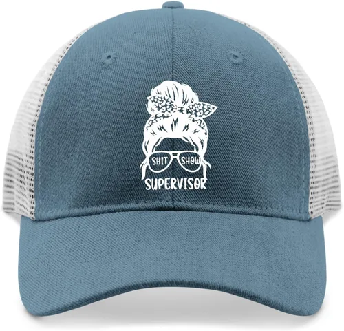 Vista 9 de devor Dad Hats Shit Shoow Supervisor Dad Hats, Graphic Cap for Men