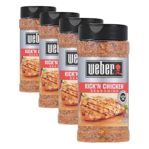 Vista 10 de Weber Condimento Kick'n Chicken para pollo, 11 onzas