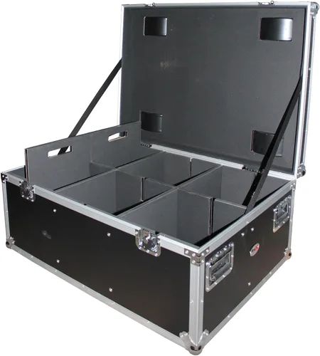 Vista 5 de ProX XS-PARU612W Par Can Utility Case W-Wheels puede contener 6 luces LED grandes o 12 delgadas Par