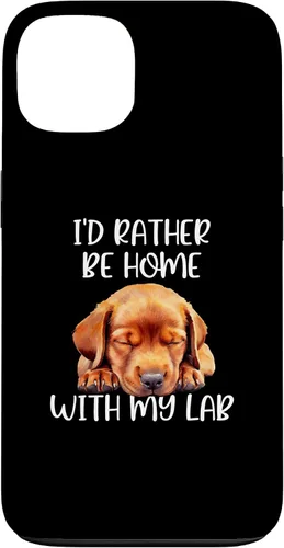 Vista 7 de Funda para iPhone 11 Pro Max Fox Red Lab Mom Dad I'd Rather Be Home Labrador Retriever